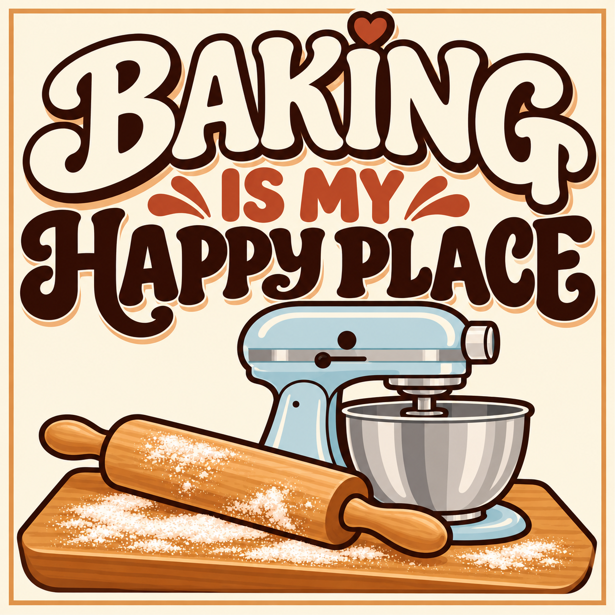Baking Is My Happy Place decal